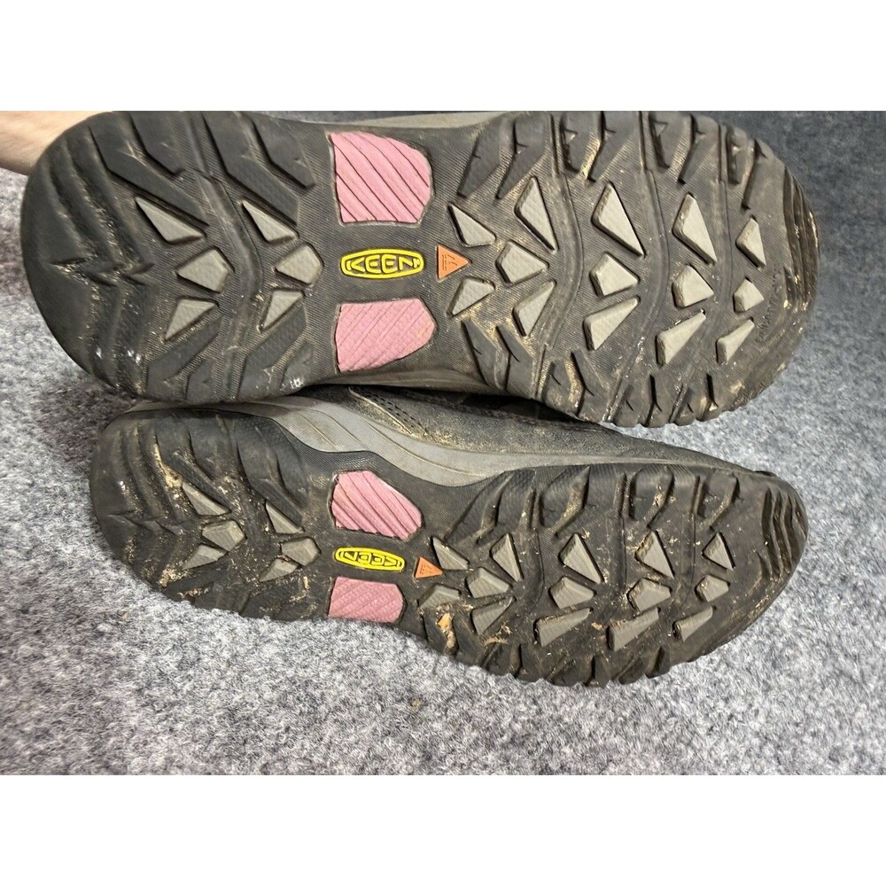 Keen Targhee Waterproof Hiking Boots – Girls Size 3 – Black/Pink – Mid – Bungee - Picture 5 of 7